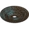 Ekena Millwork Vaduz Ceiling Medallion (Canopies up to 3 1/2"), 23 1/2"OD x 3 1/2"ID x 2 1/8"P, Bronze Blue Patina CM23VABBS - alternate 2